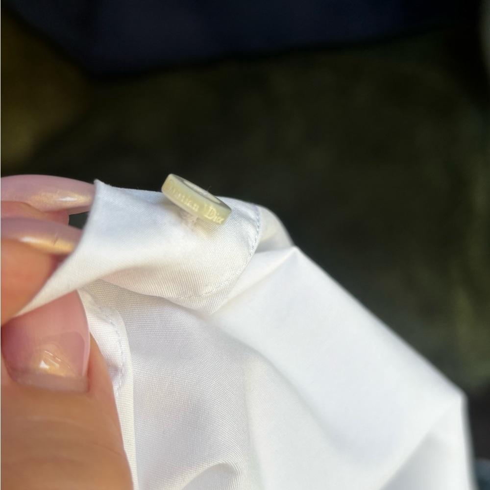 Dior Uniforme White Button Down Shirt - Picture 5 of 7